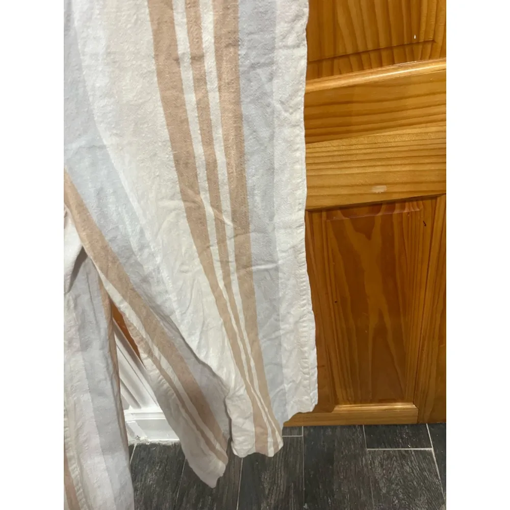 Womens Boho Anthropologie Savannah Striped Wide Leg Jumpsuit Size 2 - Image 2