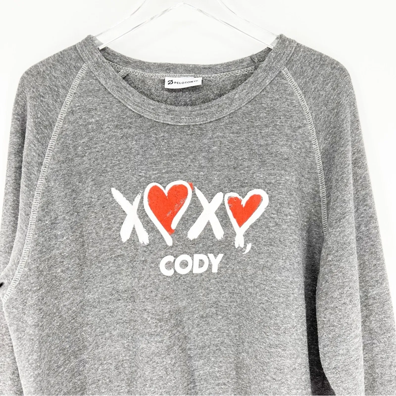 Peloton XOXO‎ Cody Sweatshirt XXL Grey - Image 4