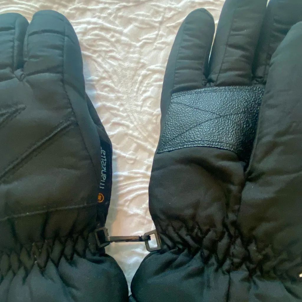 Manzella Black Ski Gloves | 40g Thinsulate | Women’s Medium - Image 3