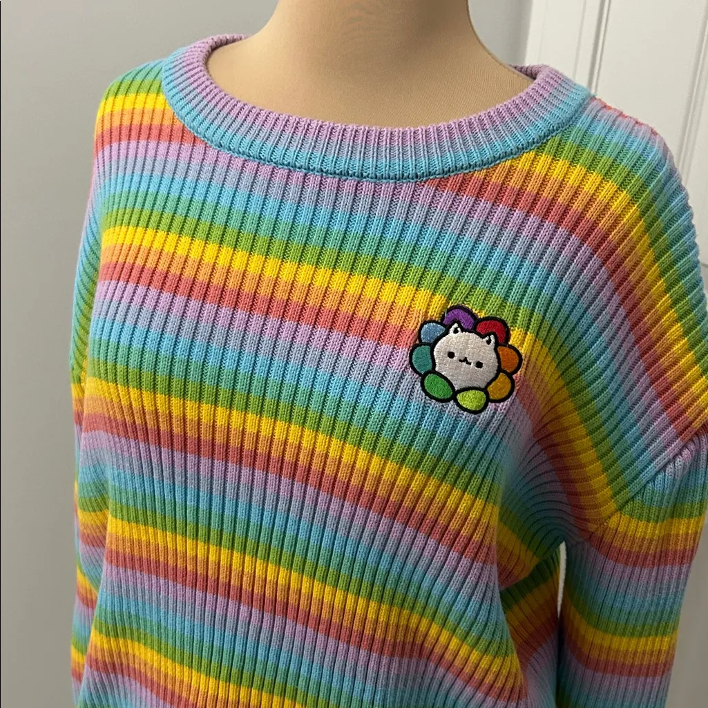 Paws of Pride Spectrum Sweater Size L - Image 5