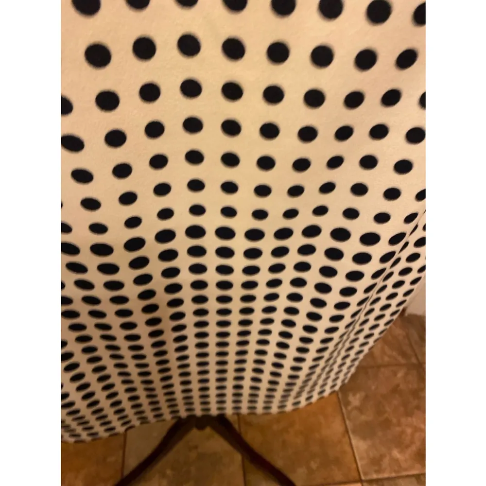 Karl Lagerfeld white dress black polka dots size 6 - Image 4