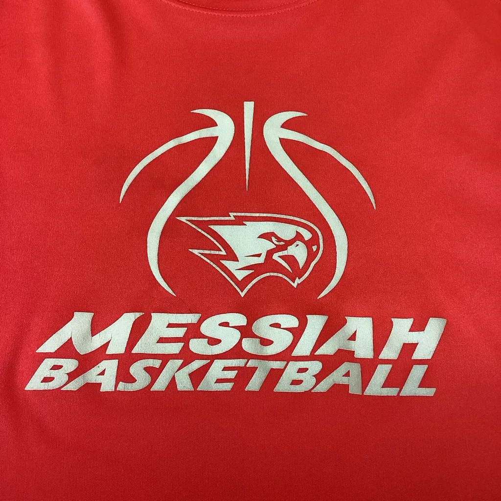 Badger Sport Coral Pink Orange Messiah Basketball Athletic Long Sleeve Top * L - Image 2