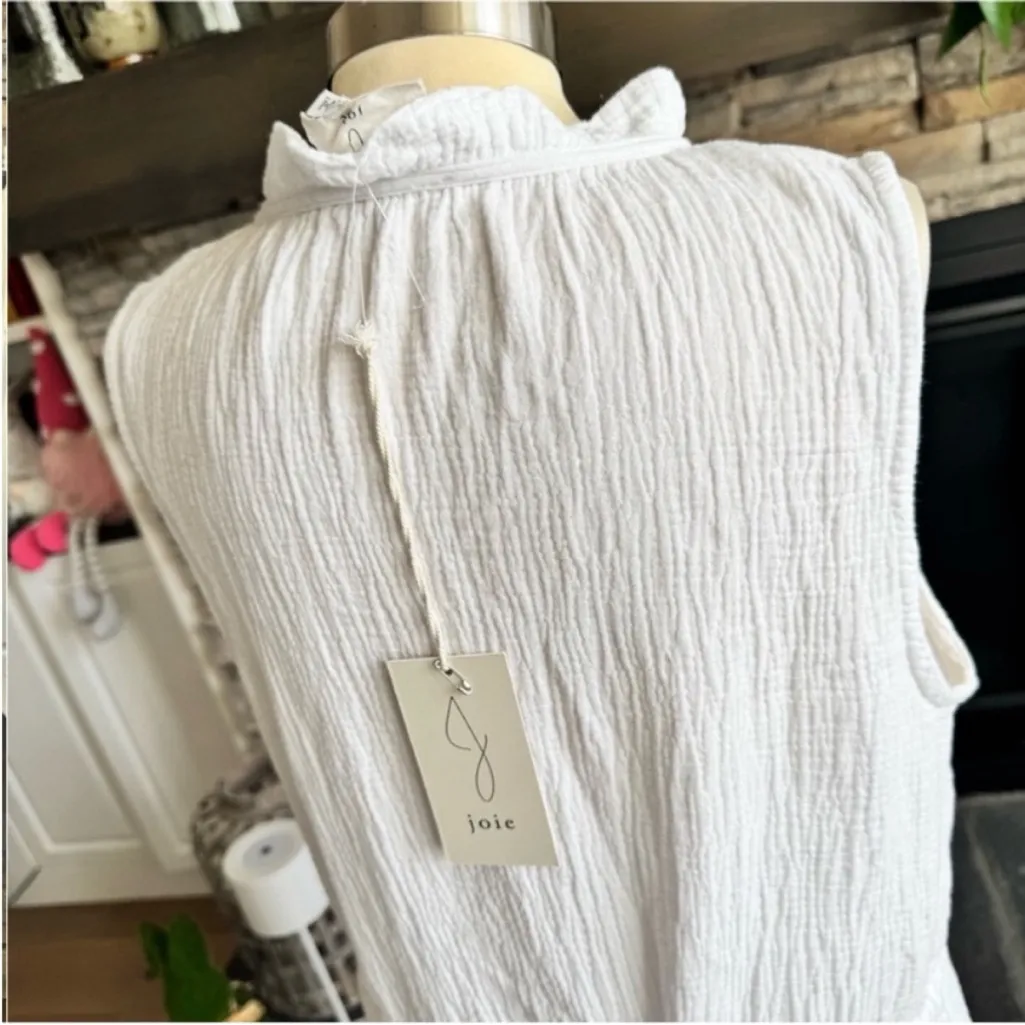 Joie White V-Neck Midi Dress - Image 11