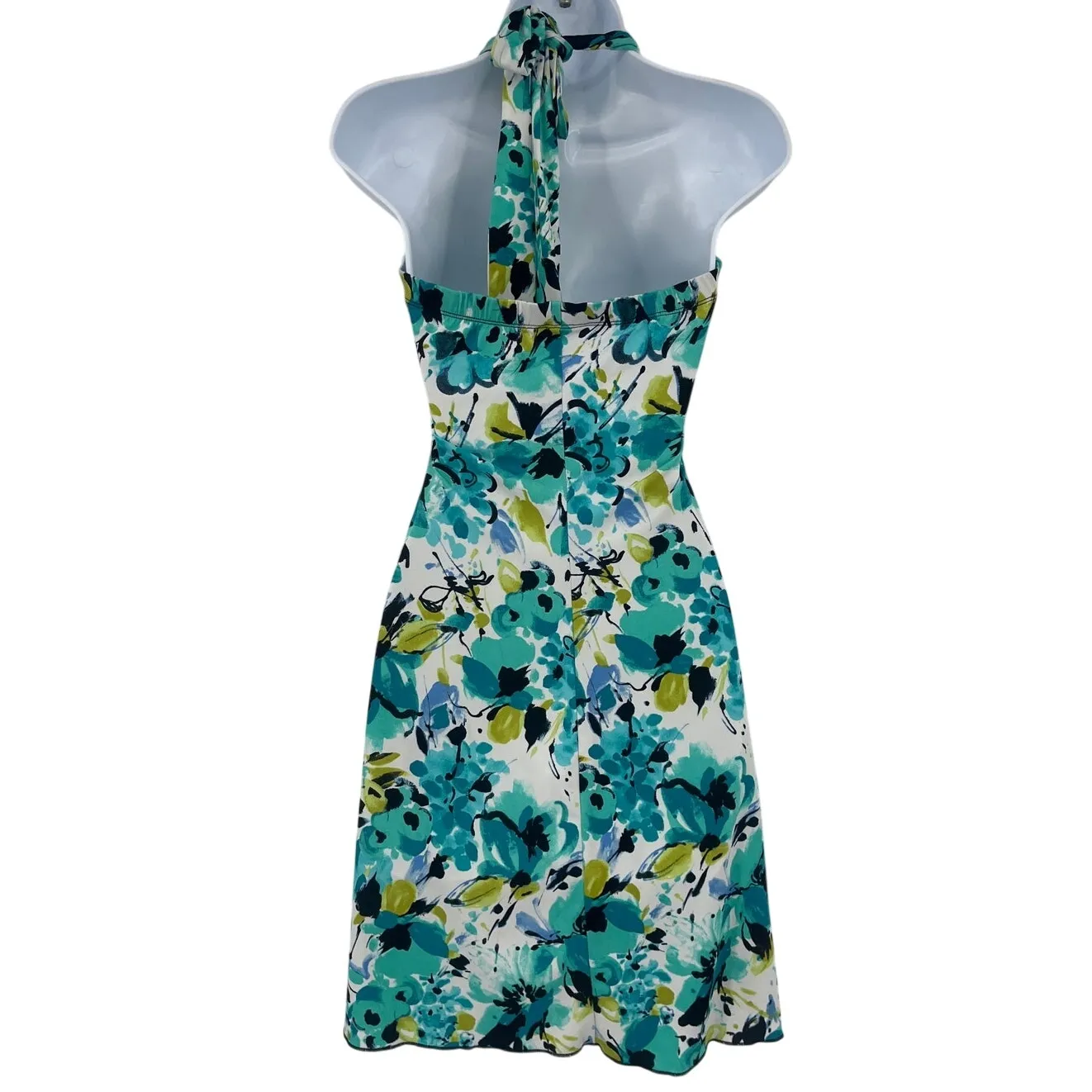 Speechless Y2K Floral Halter Dress Sz M Boho Watercolor Sundress Babydoll Flowy - Image 6