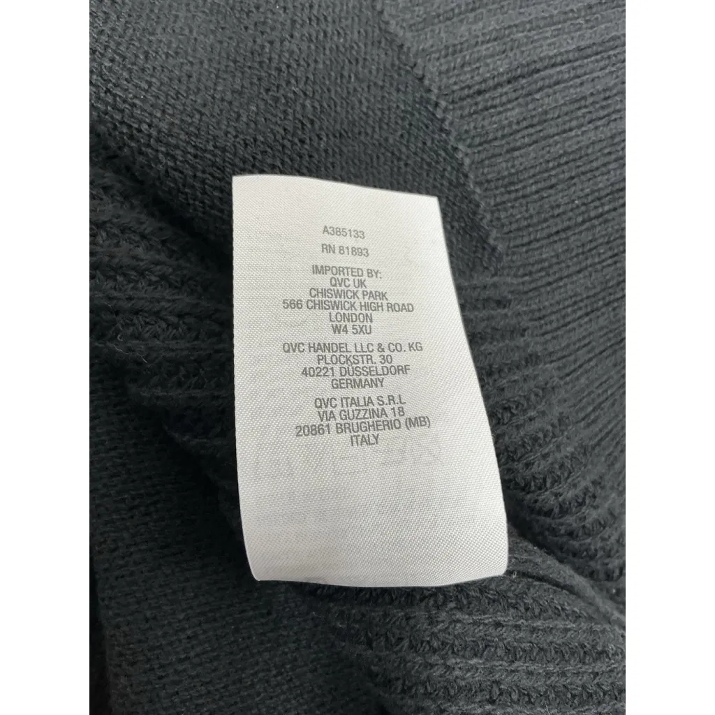 Womans Isaac Mizrahi Long Sleeve Pullover Sweater Small Black Turtle Neck - Image 5