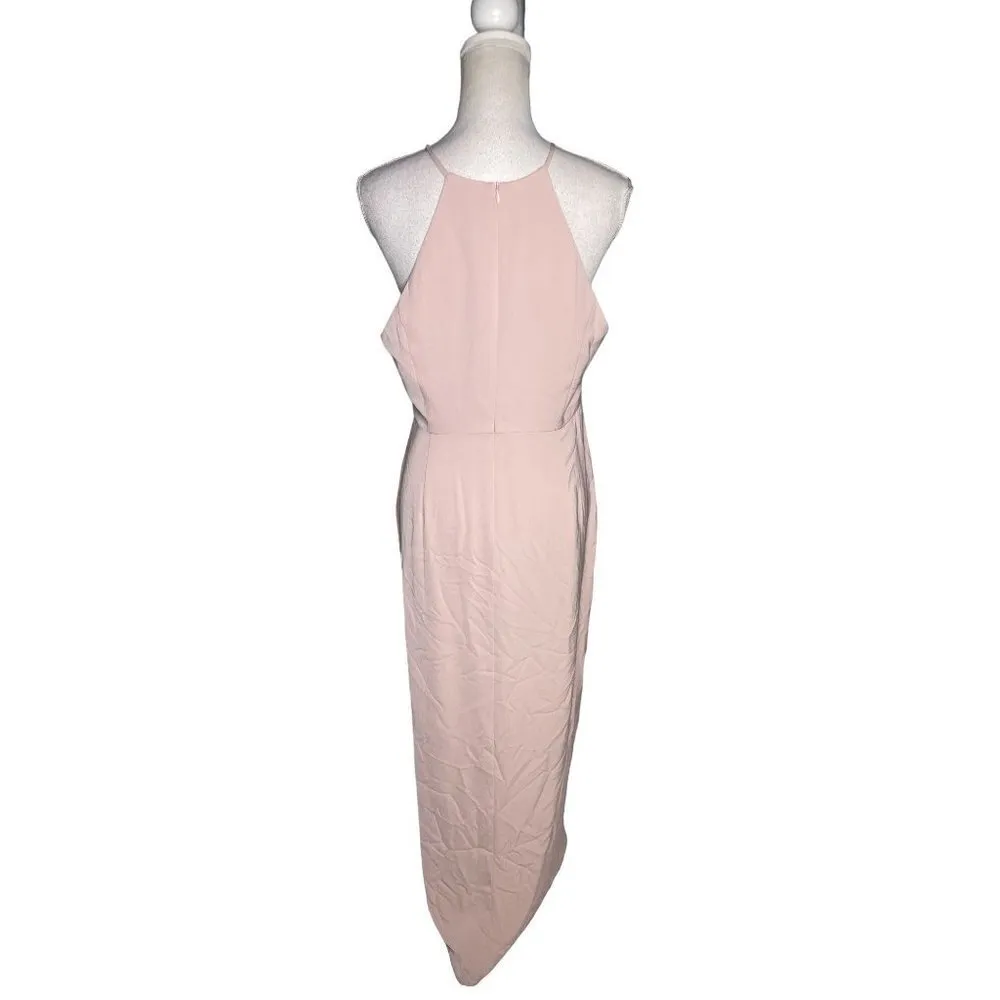Shona Joy Core High Neck Dress Pink Womens Size 8 - Image 9