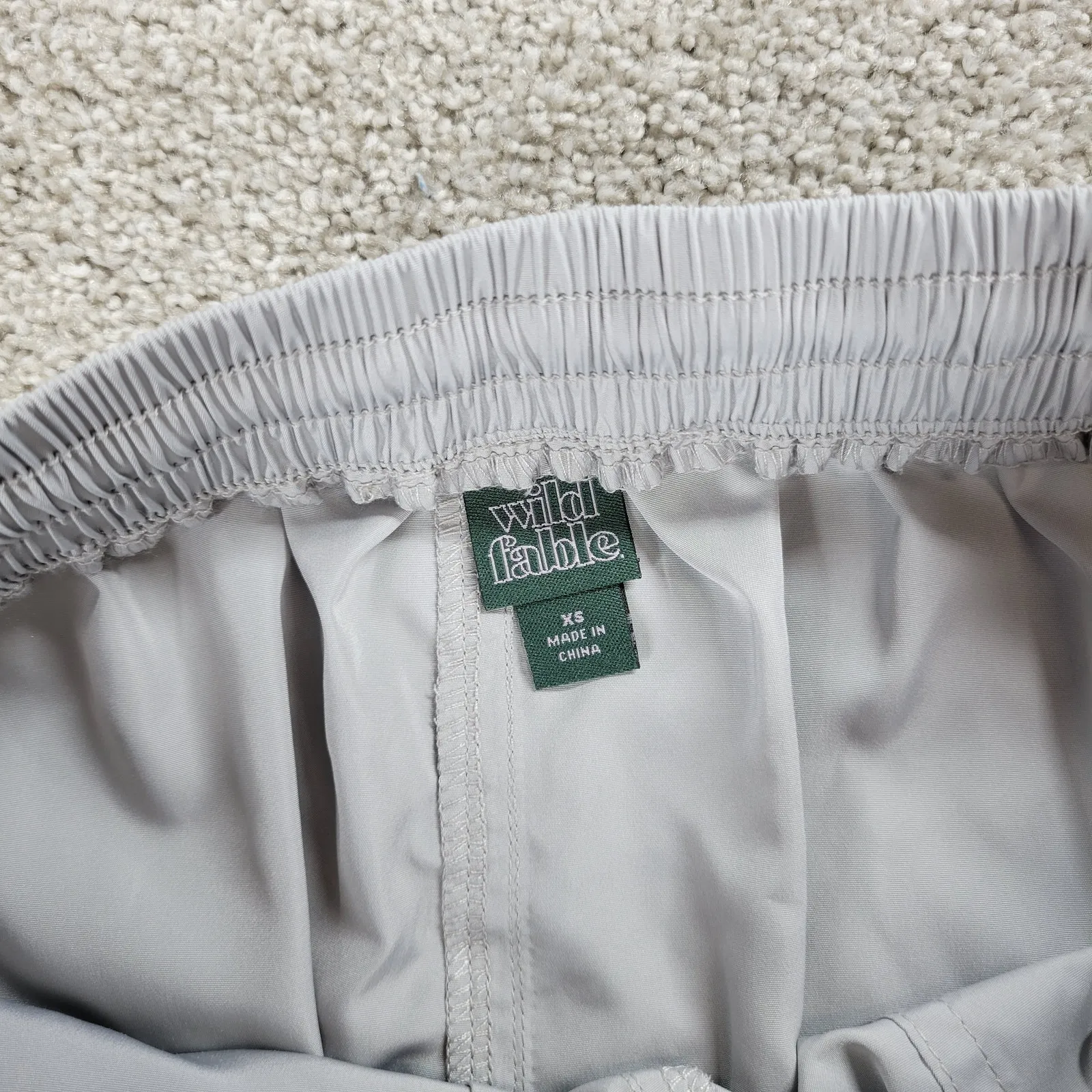 Wild Fable Midi Skirt Womens XS Gray Ruched‎ Corded Outdoorsy Gorpcore Utility - Image 2