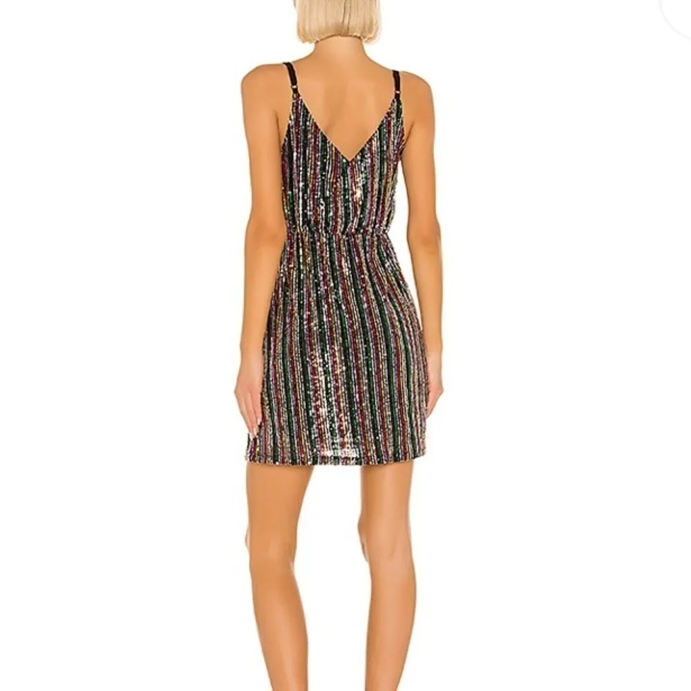 Nwt SANCTUARY Sequin Rainbow Prism Mini Dress M - Image 3