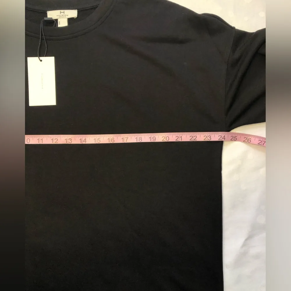 NWT HALSTON Studio French Terry Crew Neck Long Sleeve Sweatshirt Pull Over Med - Image 8