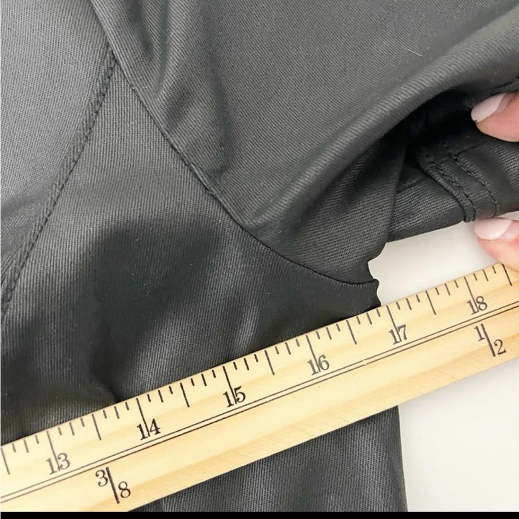 White House Black Market Faux leather v neck sheath dress nwt - Image 4