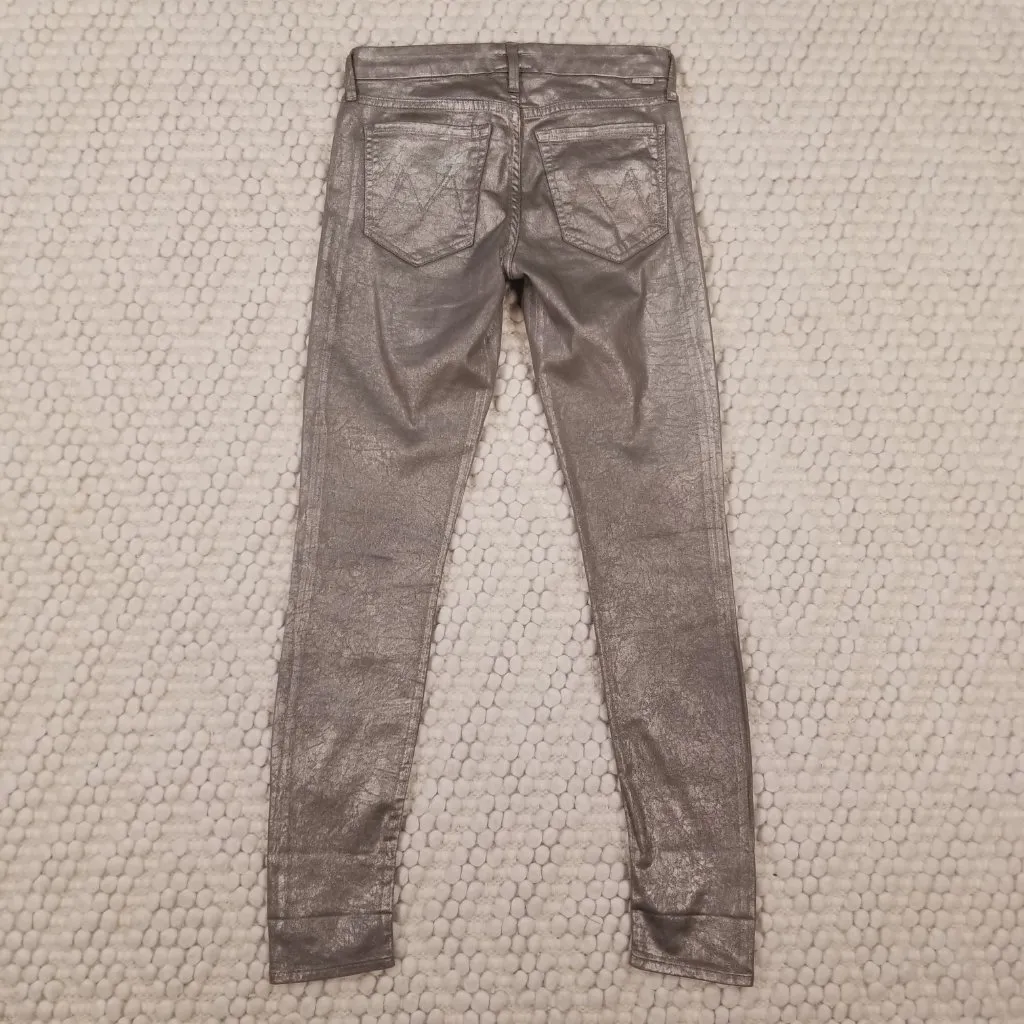 Mother The Looker Jeans Disturbing the Peace Gunmetal Sz 26 - Image 5
