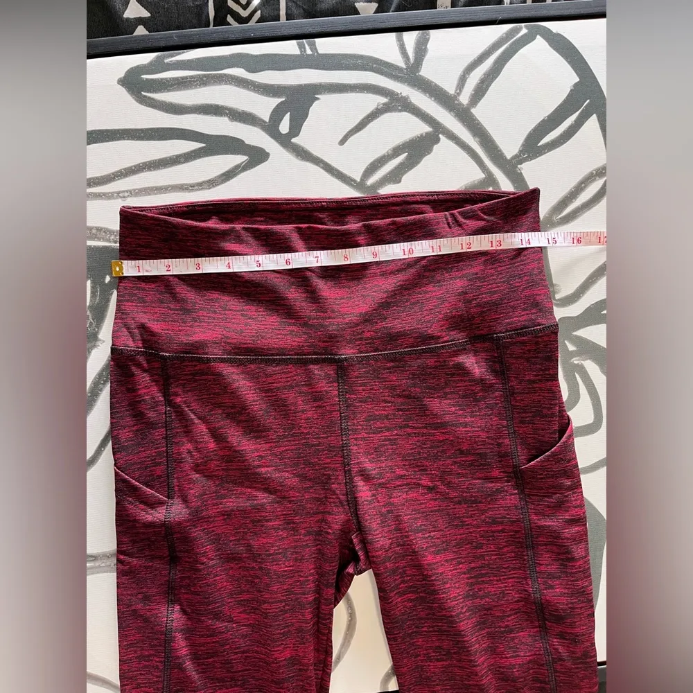 CODEFIT Deep Pocket High Waist Crop Capri Leggings Womens Sz L NWOT Red Size L - Image 8
