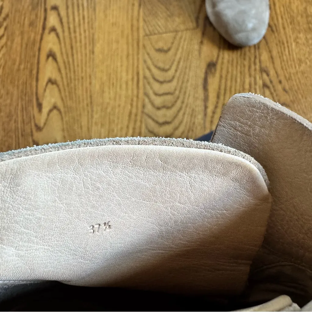 Rag & Bone Dalia Camel Suede Ankle Boots Women’s Size 37.5 - Image 8