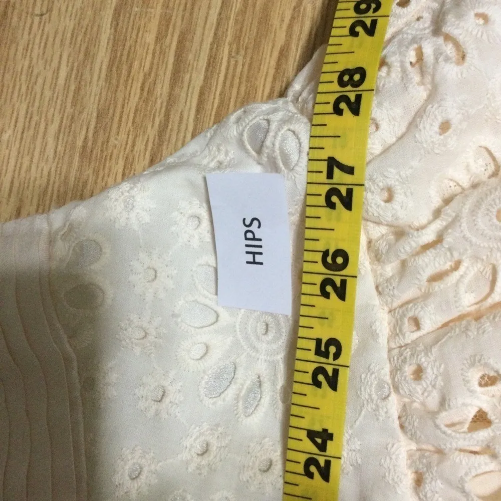 ASOS Luxe Curve White‎ Lace Dress Size 26 Long Sleeve Boho Fairycore Victorian - Image 11