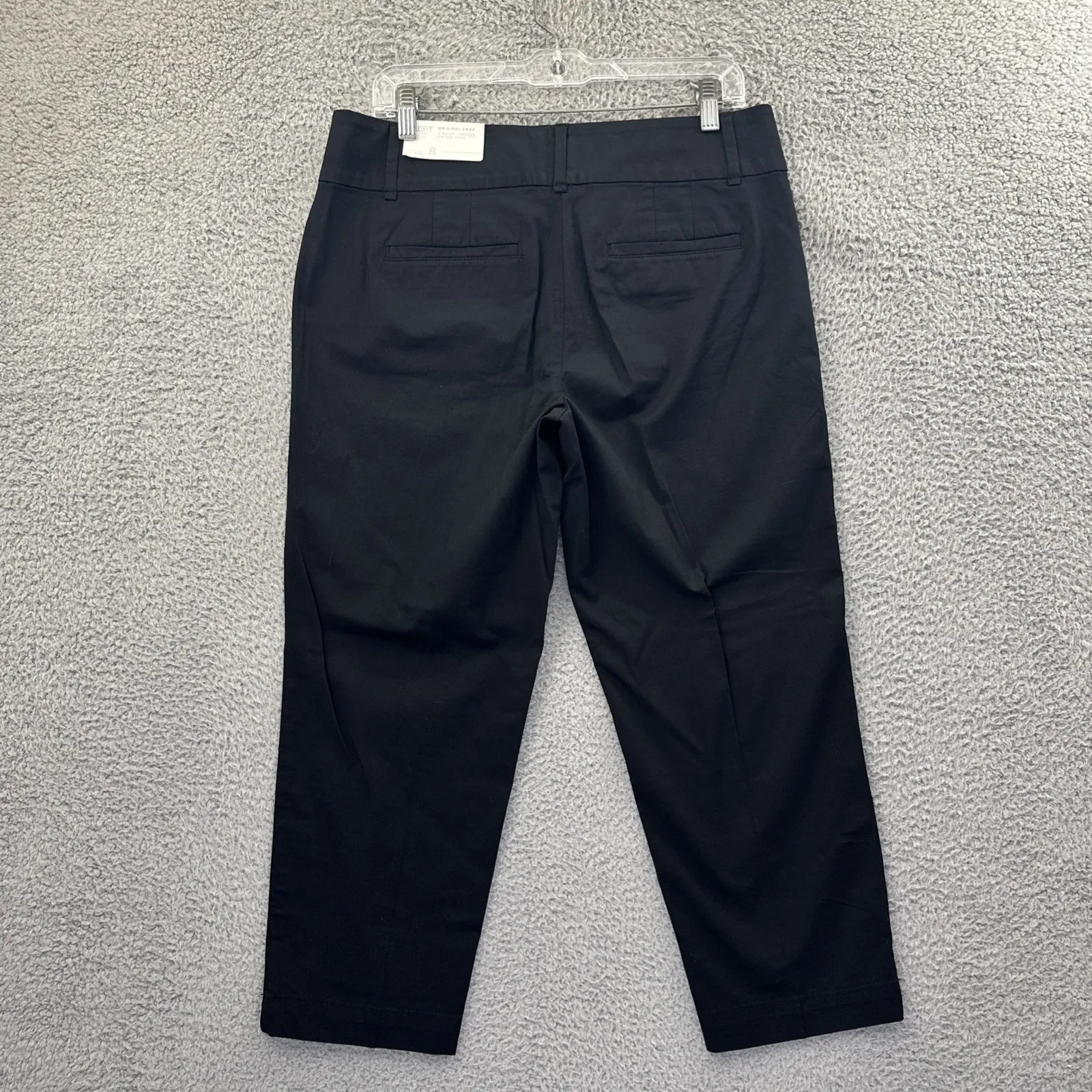 NWT LOFT Outlet Original Crop Pants Black Straight Business Casual Women 8 x 24 - Image 2