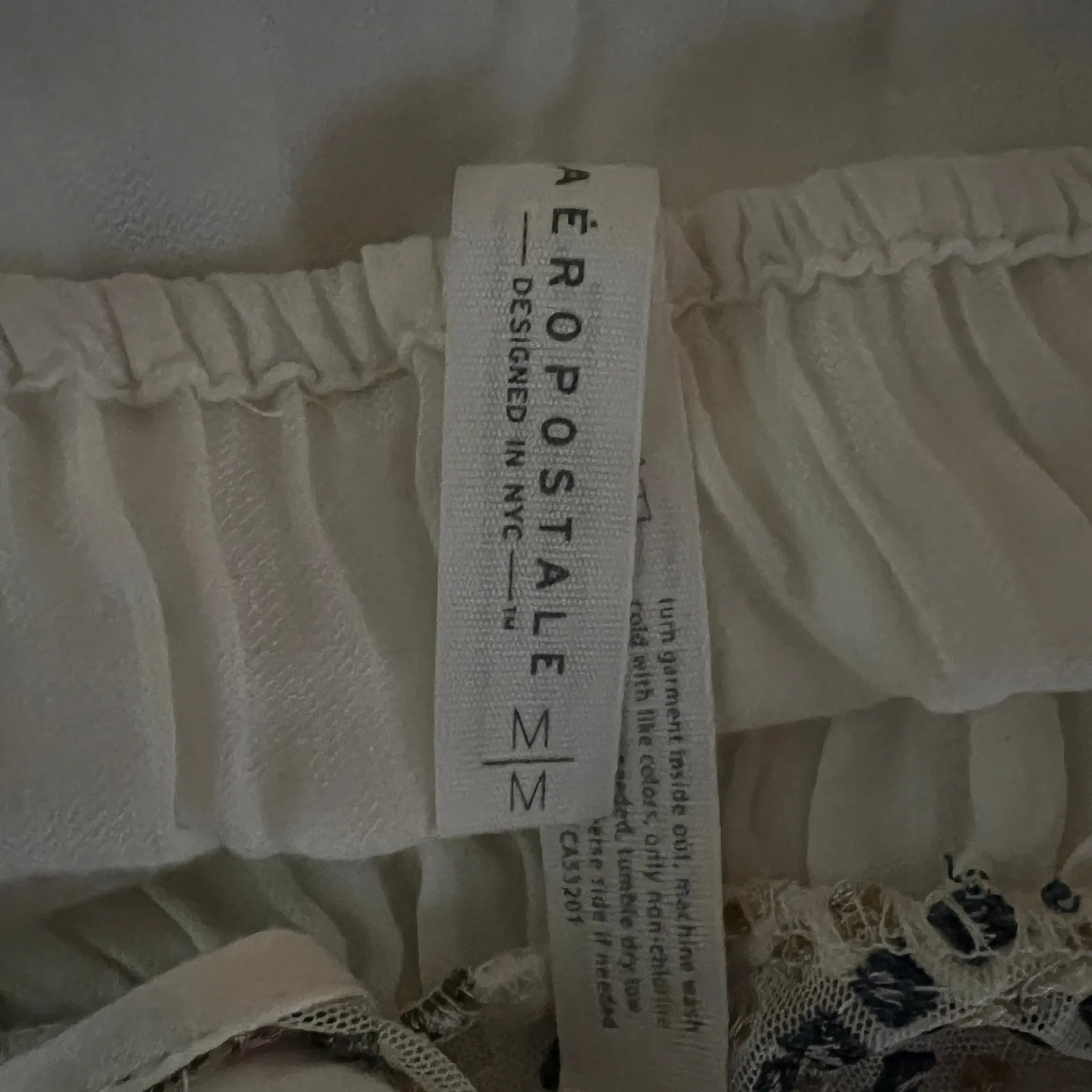 Aeropostale Babydoll Top Womens Small Y2K Retro Flowy Boho Chic Beachy Coastal - Image 2