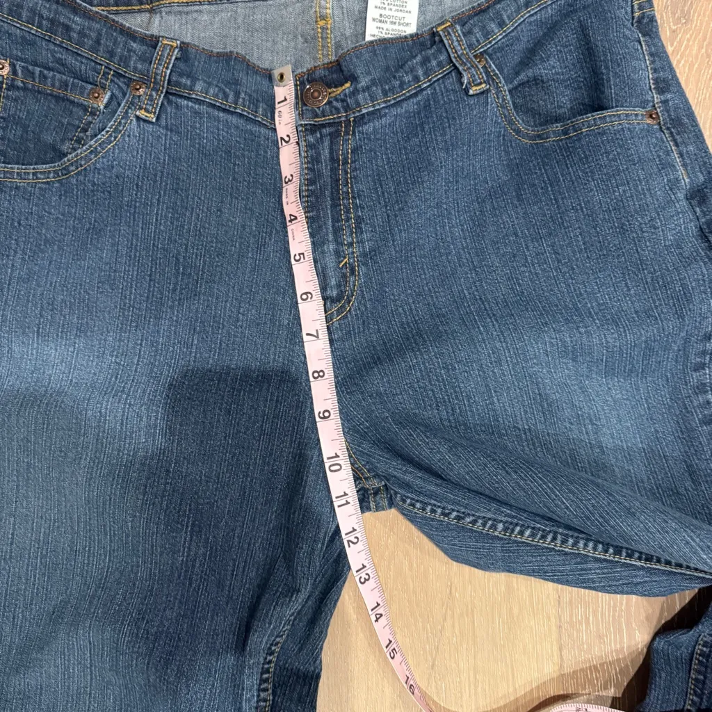 Levi Strauss boot cut jeans denim size 16 short Blue - Image 6