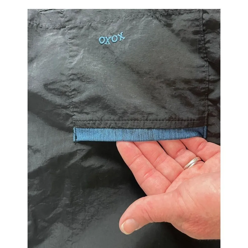 XOXO Swim Shorts Women’s Size Large‎ Black Blue Trim Y2K Bathing Suit Cover Up - Image 3