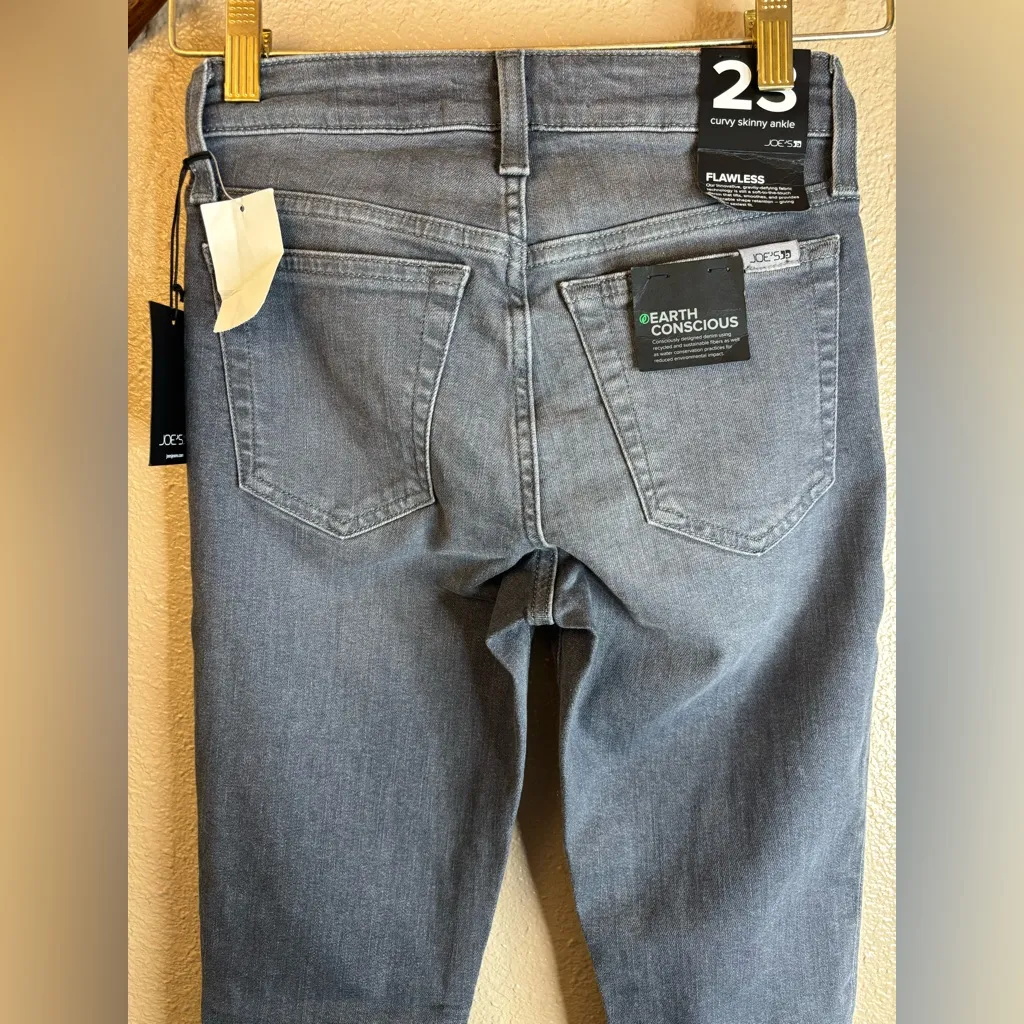 Joe's Jeans Womens Curvy Skinny Ankle Jeans Size 23 Stretch Mid-Rise Gray - Image 5