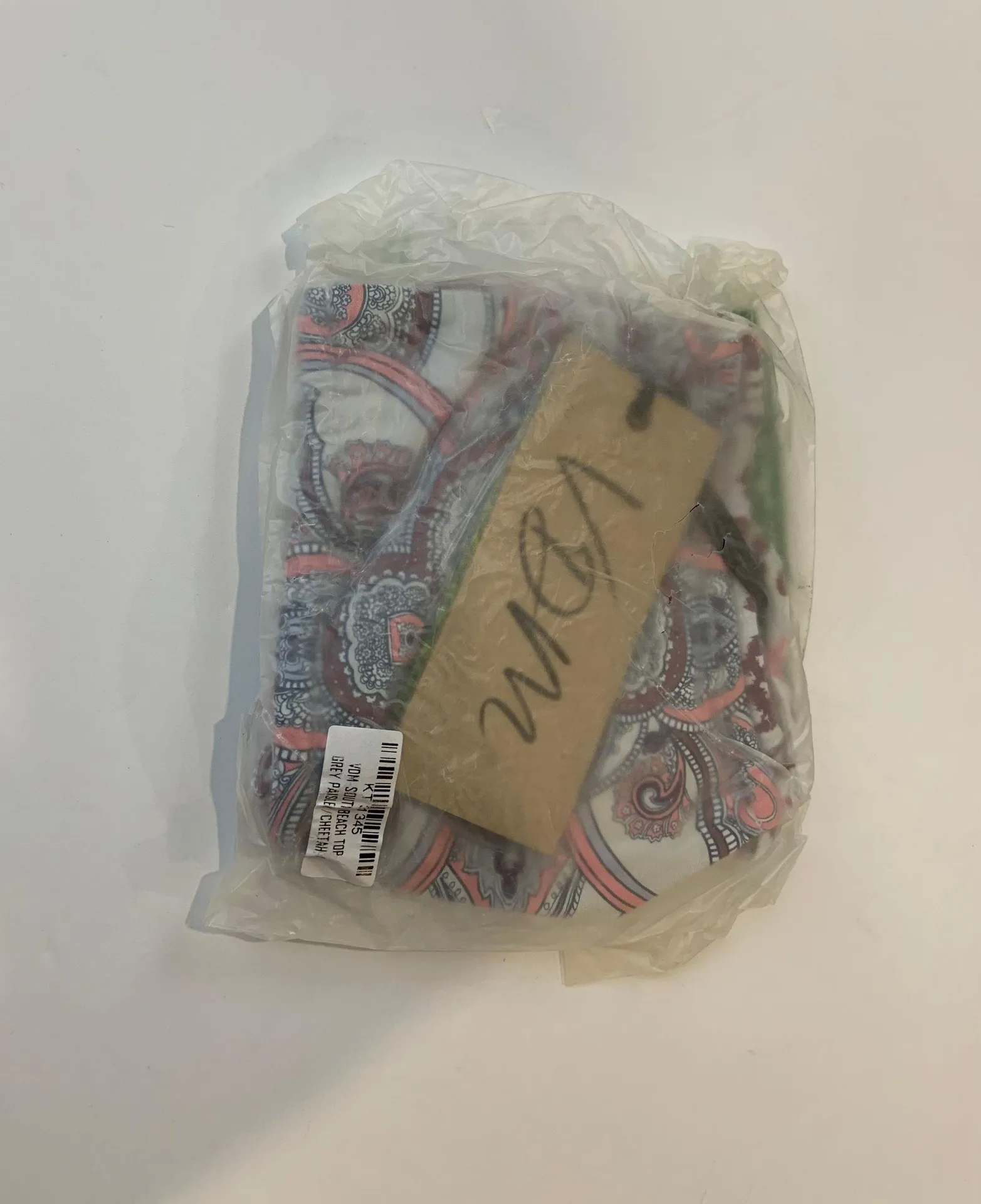 VDM The Label Swim   Bikini Top in Grey Paisley/ Cheetah - Image 4