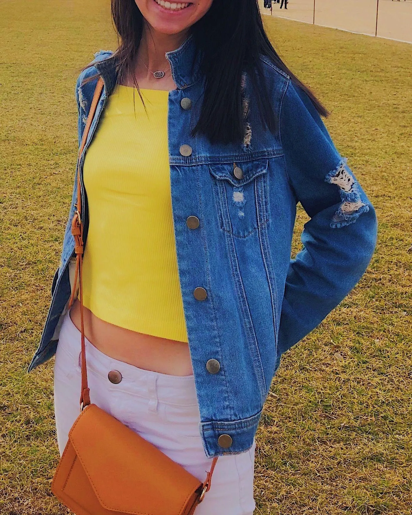 Ripped Denim Jacket - Image 5