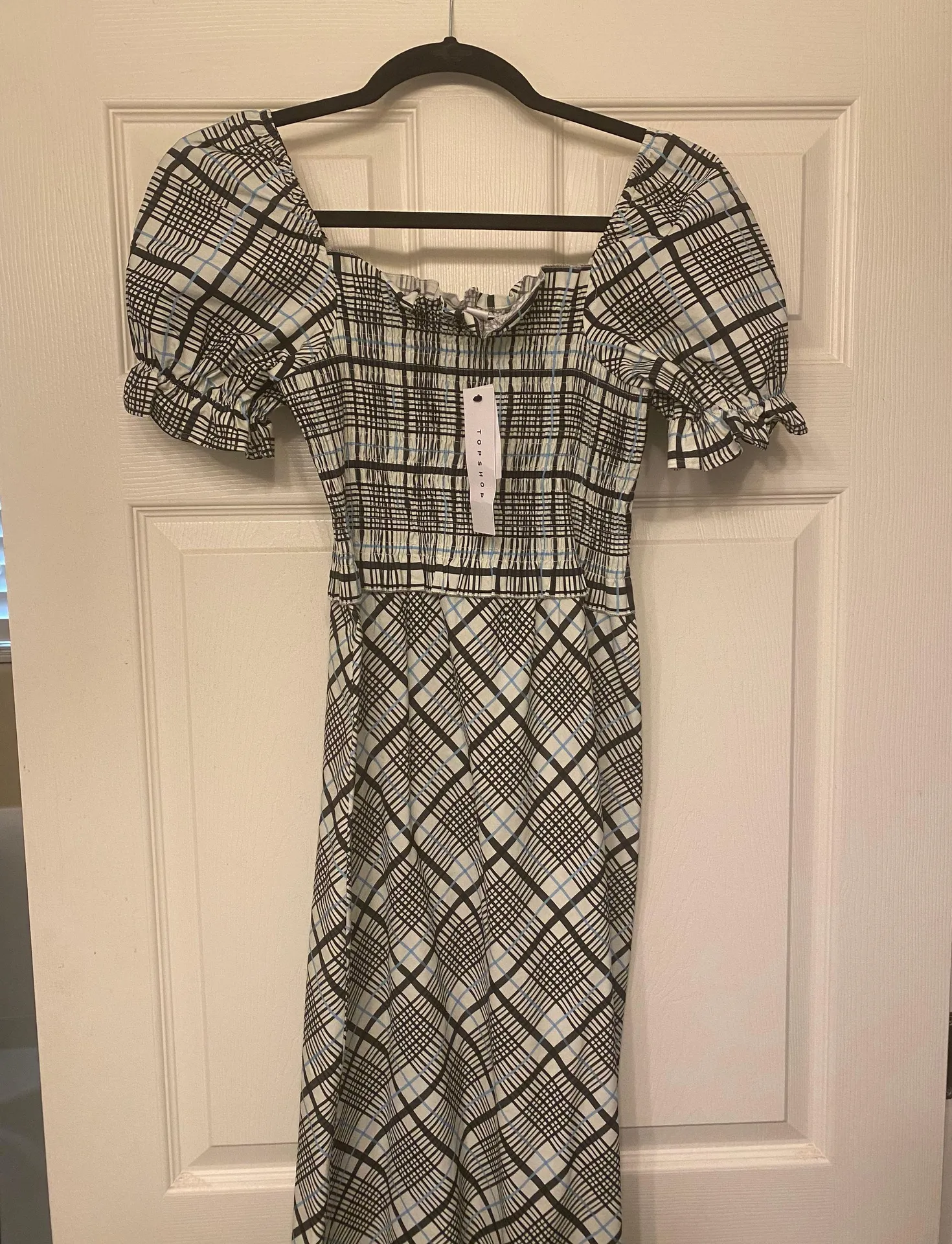 Topshop Plaid Midi Dress - Image 4