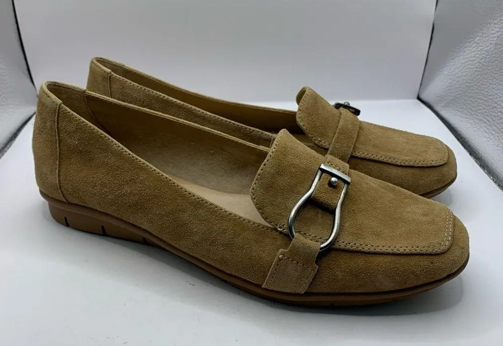 SOUL Naturalizer Women's Lindsay Slip on/Loafer/Moc flats suede size 9.5 Wide - Image 3