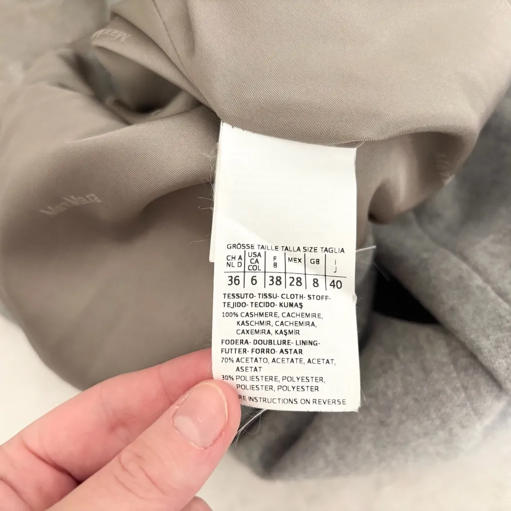 Max Mara Curt Cashmere Flap Lapel Blazer - Image 5