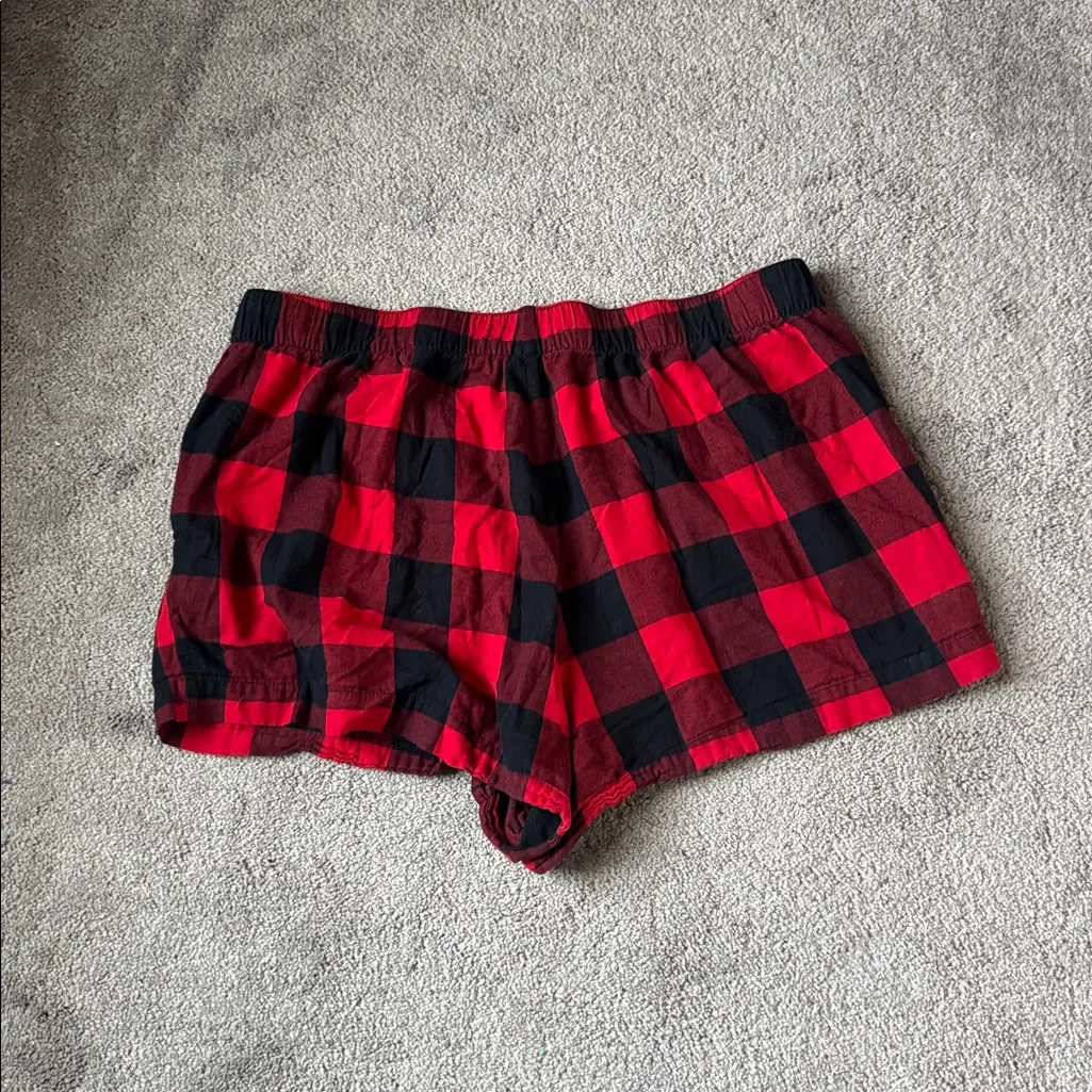 Auden Black/Red Checkered Pajama Set SIZE XXL Red - Image 9