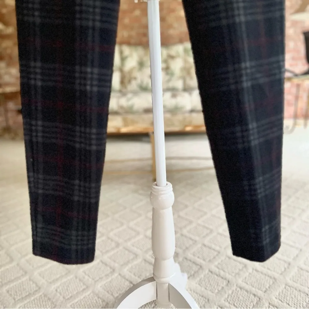 William Rast Black Plaid Ponte Knit Pull On Leggings S (Jrs) - Image 8