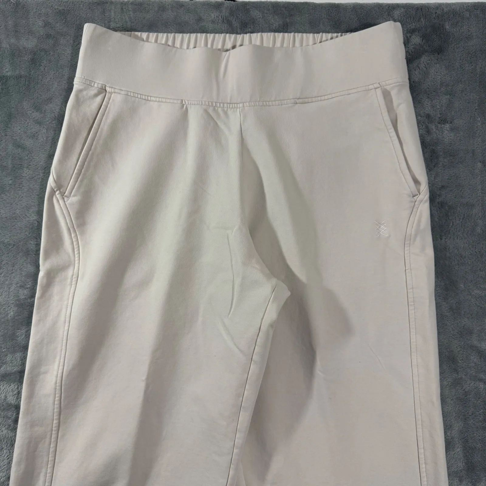 Zestt Million Miles Wide Leg Pant Elastic Waist Drawstring Beige LP Size undefined - Image 2