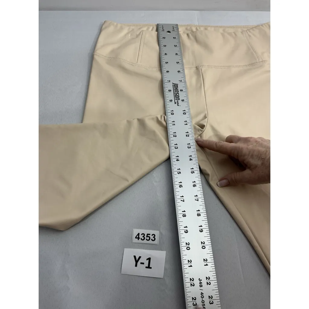 Womans Bagatelle Collection Pull On Leggings XL Mauve Faux Leather - Image 6