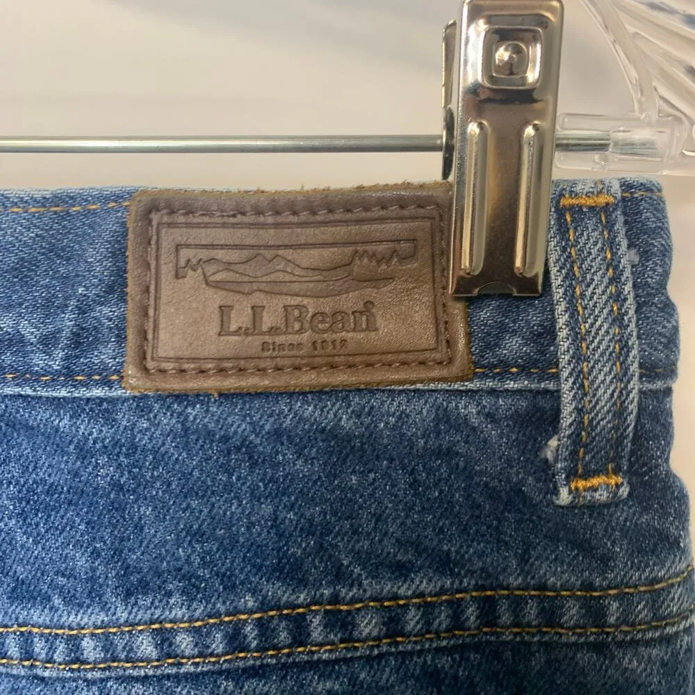 LL Bean Fleece Lined Jeans Sz 14P  Double L - Image 4