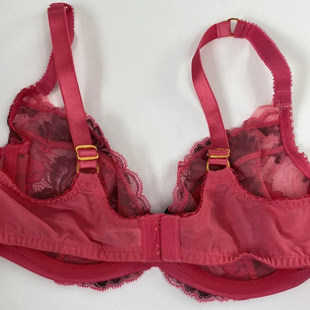 Agent Provocateur Yara pink lace underwire bra 36C Size undefined - Image 5