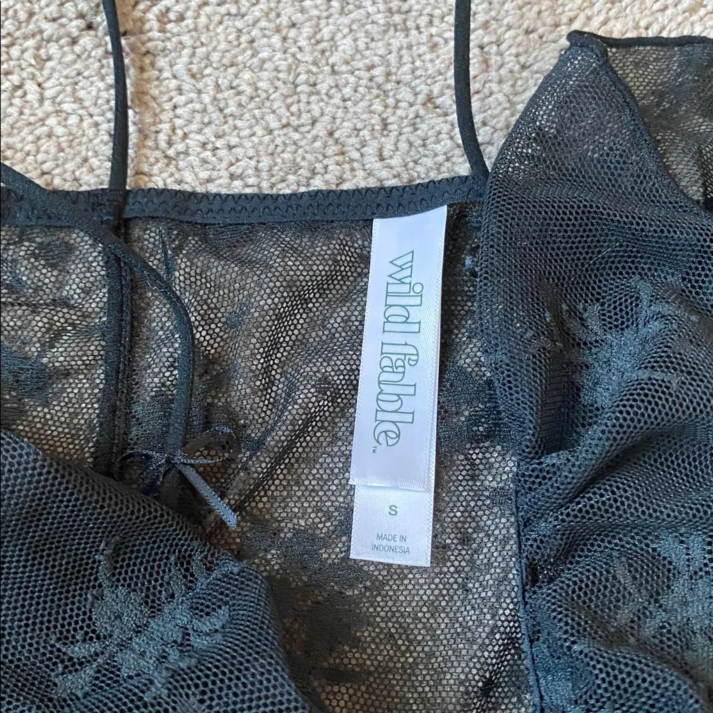 Wild Fable Black Lace Chemise SIZE S - Image 4