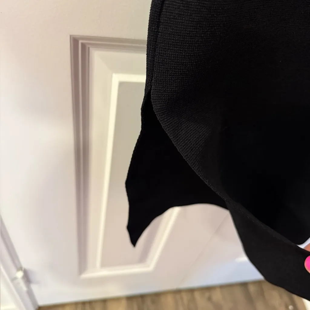 Camila Coelho Elegant Black Sleeveless Dress with Pearl Accents Size M NWT 249$ - Image 3