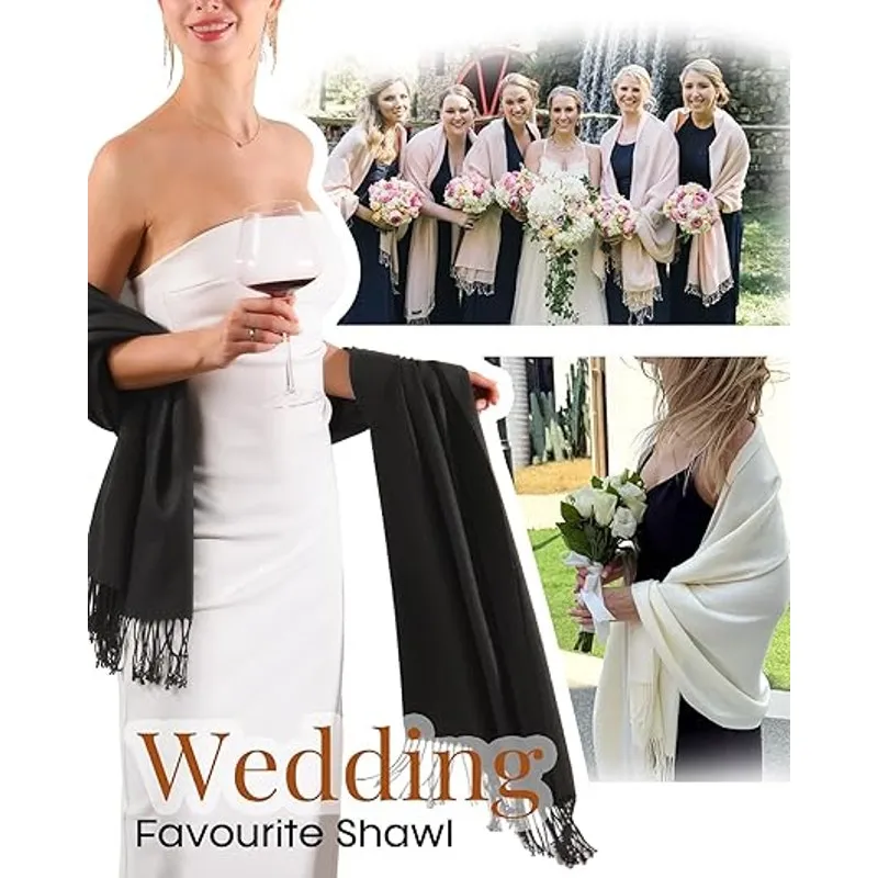 Pashmina Shawls and Wraps for Evening Dress and Winter Women's Scarf - Image 5