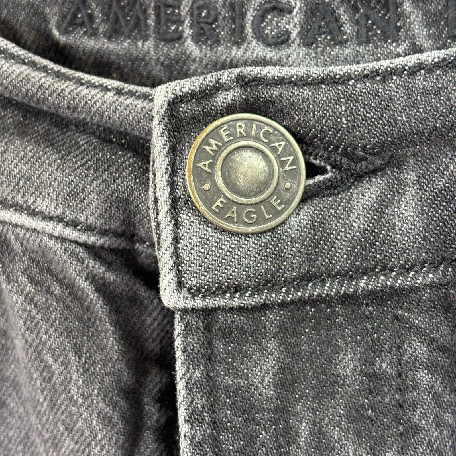 American Eagle Women’s Black Denim Jeans Size 8 Long - Image 5