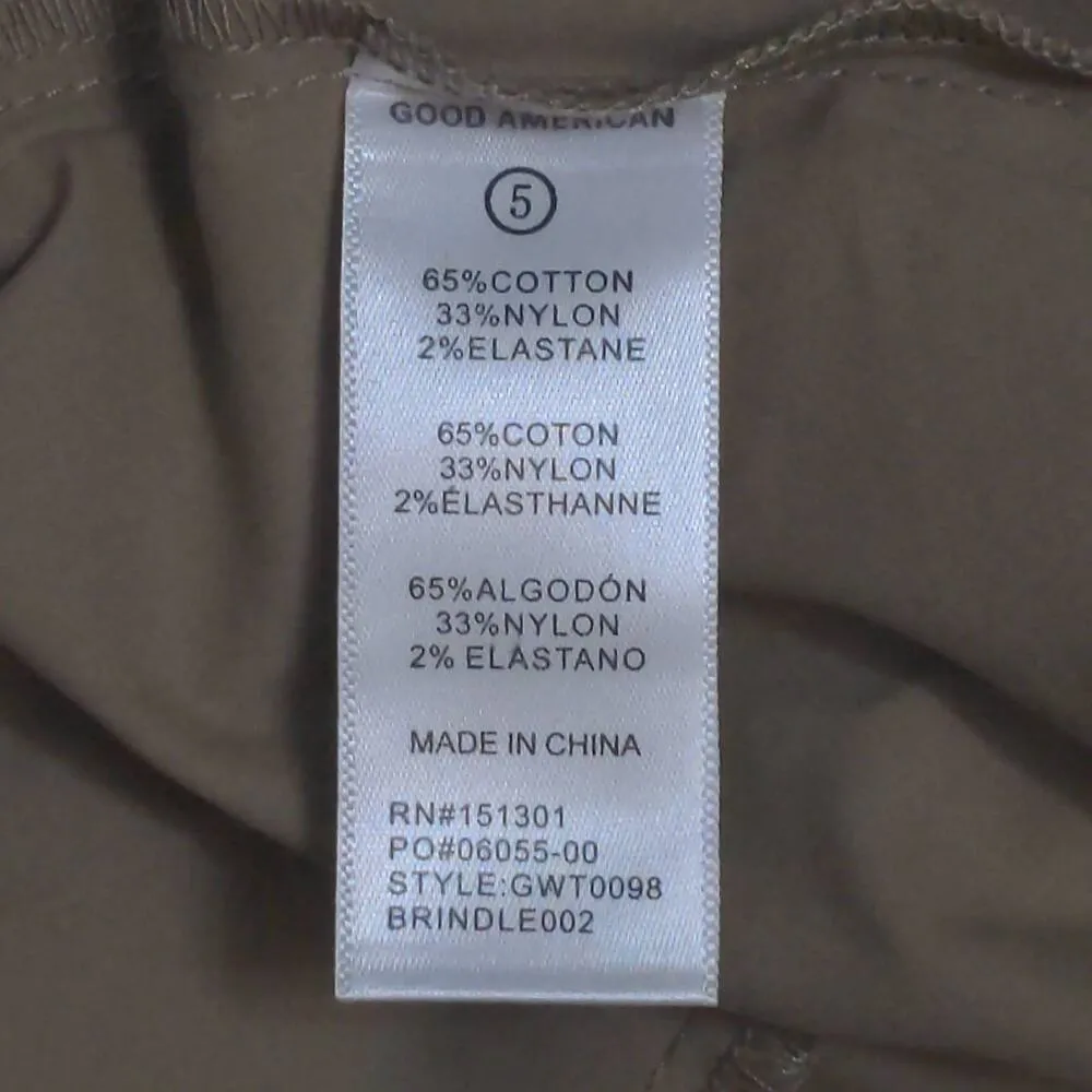 Good American Womens Dart Poplin Shirt Button Up Brown Long Sleeve Pleated 5 New - Image 7