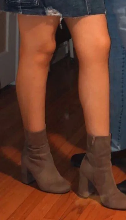 Forever 21  Chunky Heel Sock Booties  - Image 2