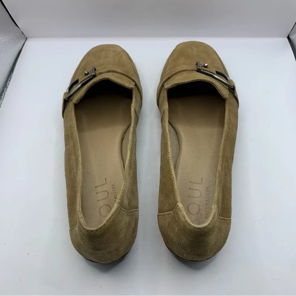 SOUL Naturalizer Women's Lindsay Slip on/Loafer/Moc flats suede size 9.5 Wide - Image 5