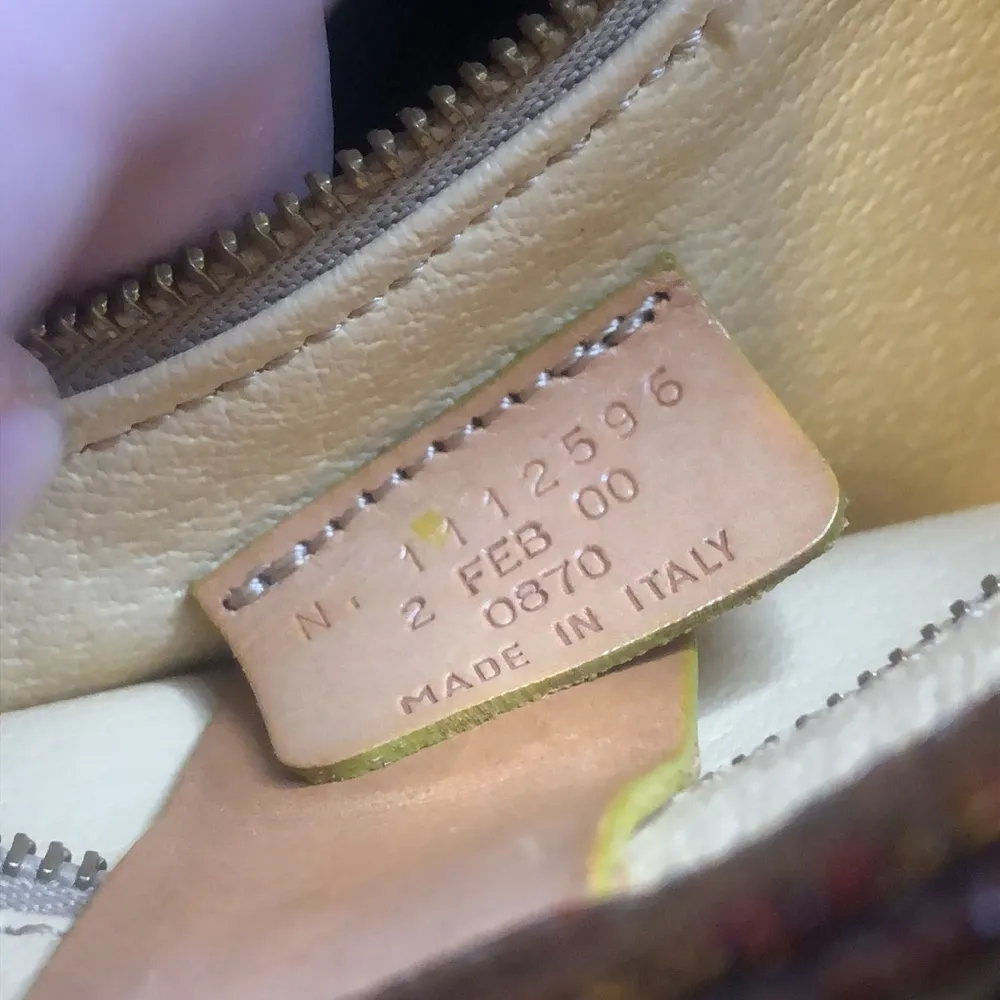 ETRO Milano Red Paisley Vachetta Leather Shoulder Bag Tote Interior Pocket - Image 13