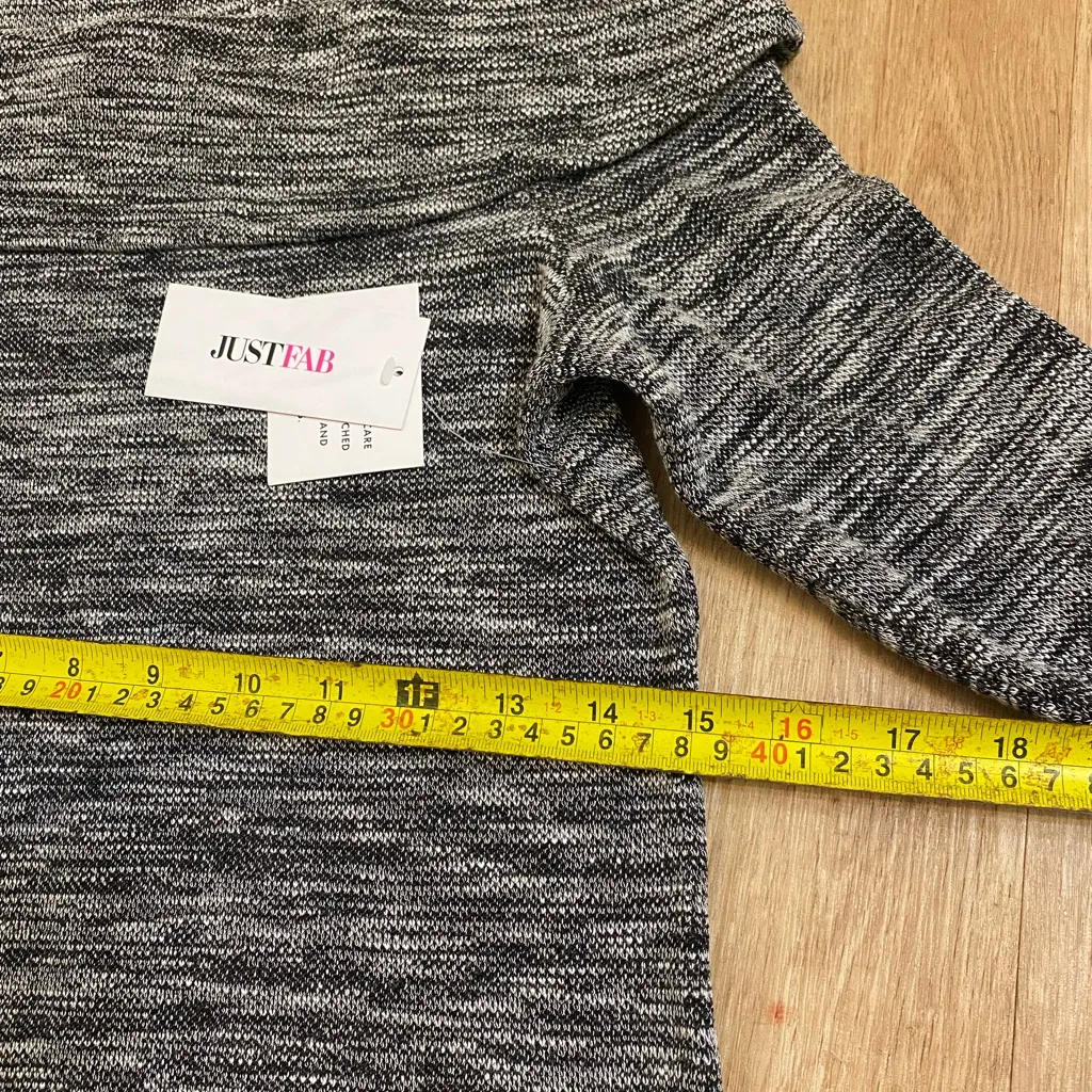 JustFab Charcoal Knit Top - Image 5