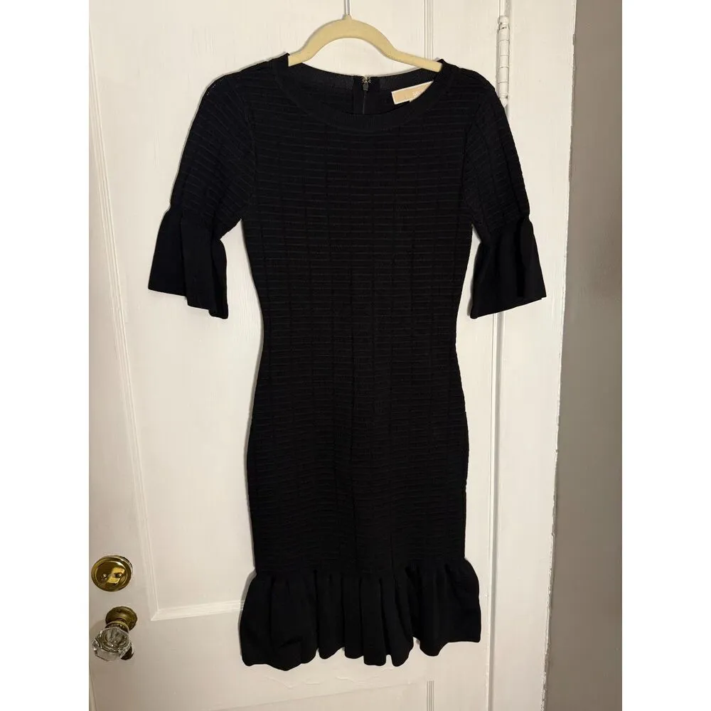Michael Kors Black Bell Sleeve Dress NWT - Image 2