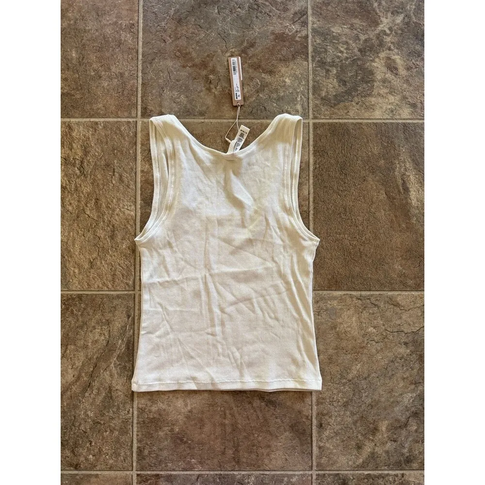 Skims Cotton Rib Tank Bone Size XL - Image 4
