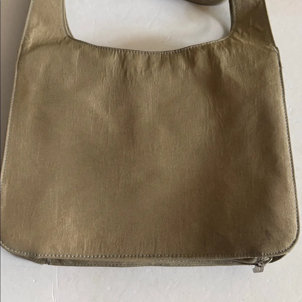 BAGGALLINI LIGHT OLIVE GREEN SHOULDER BAG WITH SNAP FLIP CLOSURE
LOTS OF POCKETS - Image 3