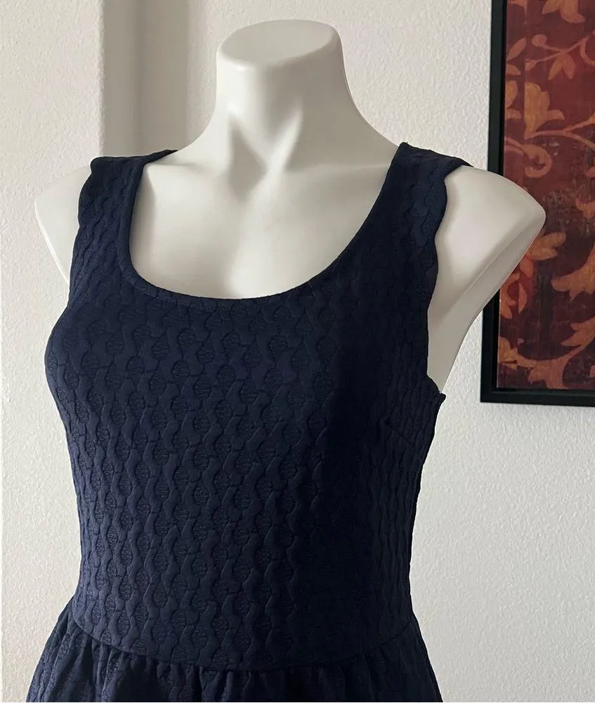 Maeve Anthropologie Sleeveless A-Line Dress Size S Textured Scalloped w/Pockets - Image 7