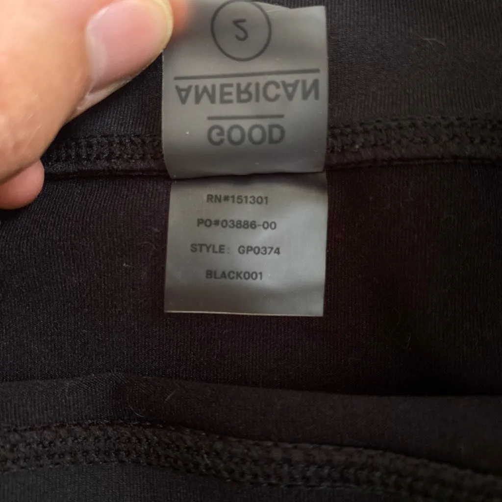 Good American Black Leggings size 6 - Image 6