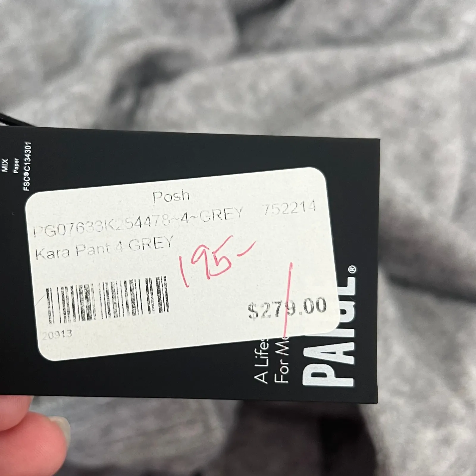 PAIGE Womens‎ Kara Pants 4 NWT $279 Wide Leg Trouser Knit Heather Gray Pleat - Image 7