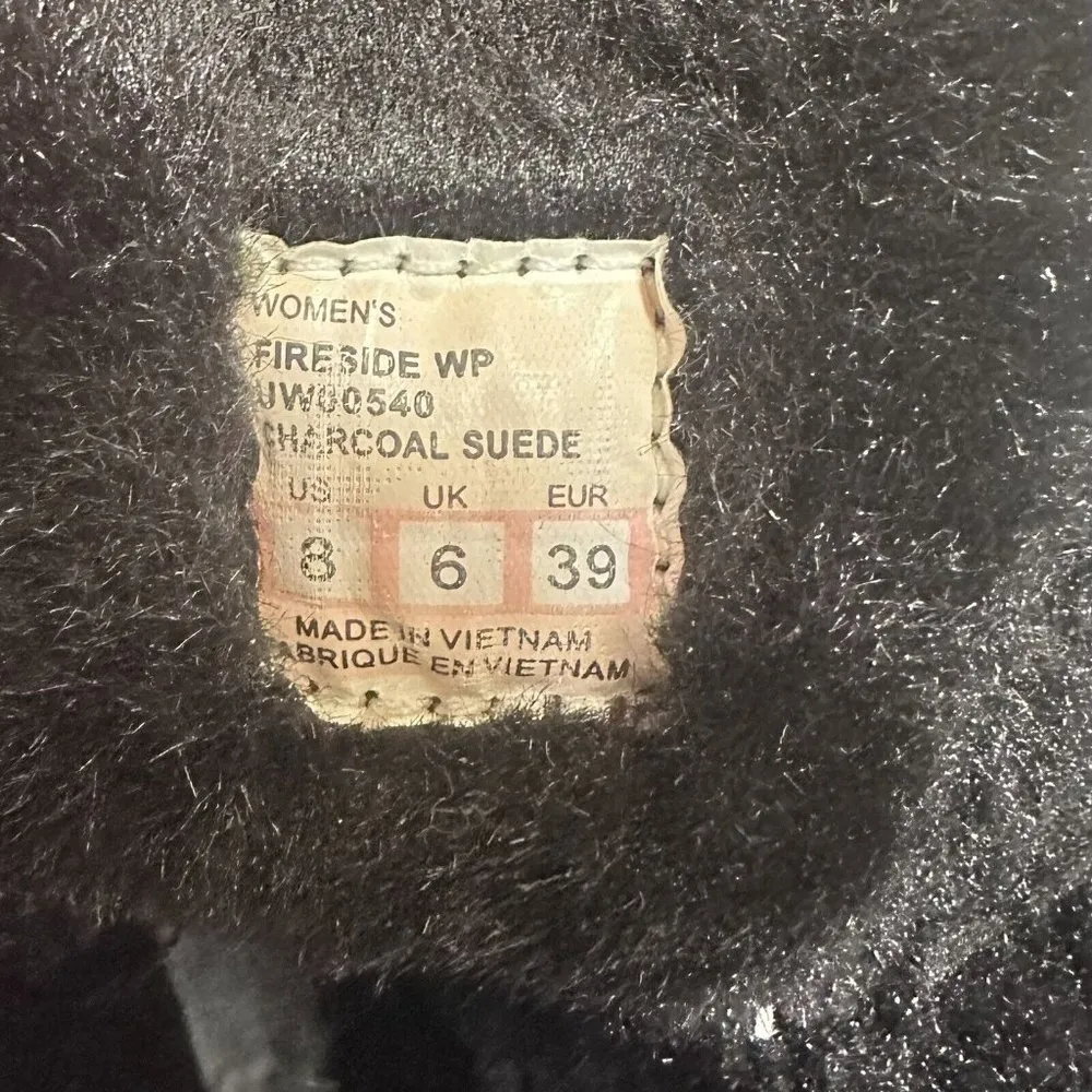 Cushe Women's Fireside Gray Winter Waterproof Suede Leather Boots Moccasin 8 - Image 12